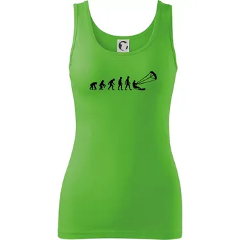 Dámské tričko Evoluce KITEBOARDING - Dámské tílko - 2XL ( Apple Green )