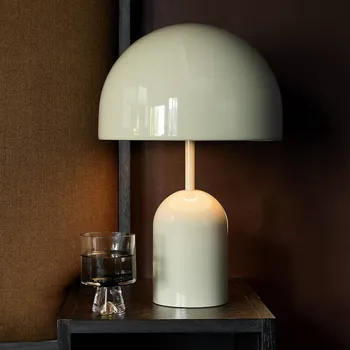 Lampička Tom Dixon LED stolní lampa Bell, světle šedá, výška 43 cm, stmívatelné - Délka kabelu 250 cm 2 x 6 W LED - Doprava zdarma