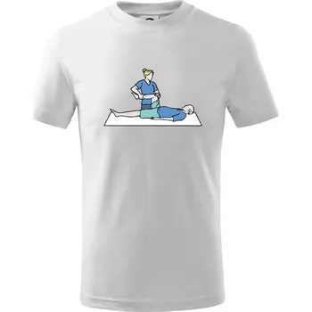 Fyzioterapeutka - Tričko dětské bavlněné - 158 cm/12 let ( Bílá )