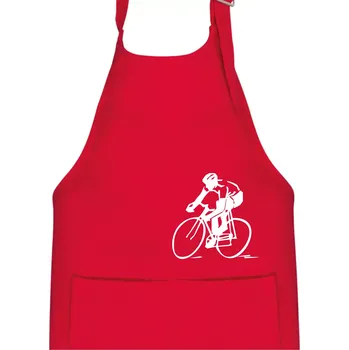 Kuchyňská zástěra Silniční cyklista - Dětská zástěra na vaření - Univerzální velikost ( Červená )