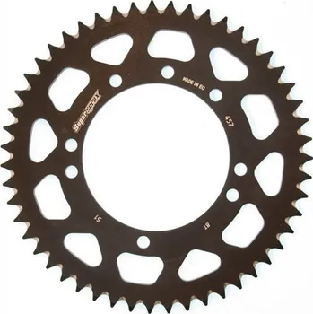 Řetězová sada pro motocykl Hliníková řetězová rozeta SUPERSPROX RAL-457:51-BLK černý 51 zubů, 420