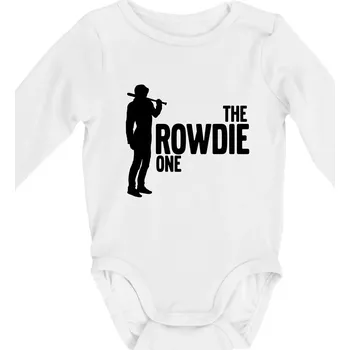 Kojenecké oblečení Bachelor party - The rowdie one - Body kojenecké s dlouhým rukávem - Dlouhý r. 6-12 měs ( Bílá )