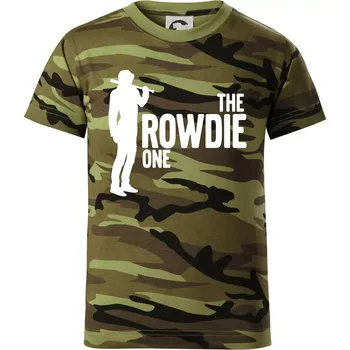 Chlapecké tričko Bachelor party - The rowdie one - Dětské maskáčové triko - 122 cm/6 let ( Zelený maskáč )