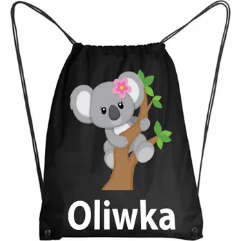 Školní batoh Školní Vak/Batoh na Tělocvik Do Školky Školy MEDVÍDEK KOALA + JMÉNO 3