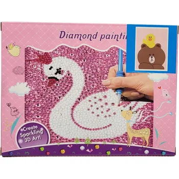 Obraz DIAMANTOVÉ VYŠÍVÁNÍ 5D MOZAIKA obrázek rámeček SADA DIY 15 x 20 cm