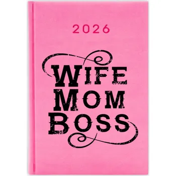 Kalendář Knižkový kalendář 2026 A5 růžový