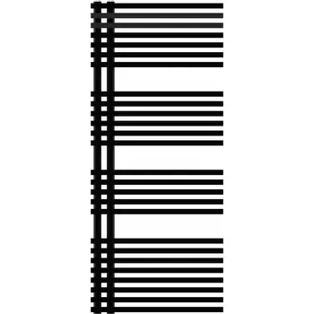 Radiátor Koupelnový radiátor vodní Luxrad 553 W 500 x 1179 mm černý