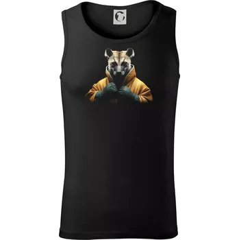 Hyena v bundě - Tílko pánské Core - L ( Černá )