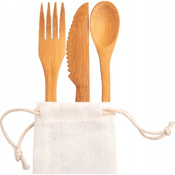Příbor Sada bambusových příborů