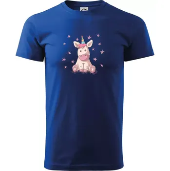 Jednorožec miminko - Triko extra velké (5-8XL) - 8XL ( Královská modrá )
