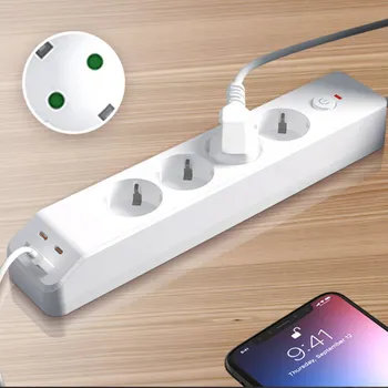 Napájecí kabel Prodlužovací Kabel JZRO 2 m 4 ks černý