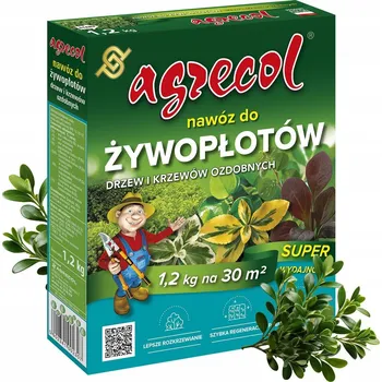 Hnojivo Hnojivo na živé ploty, okrasné stromy a keře 1,2kg Agrecol