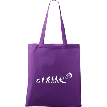 Evoluce KITEBOARDING - Taška bavlněná - 42 x 38 cm ( Fialová )