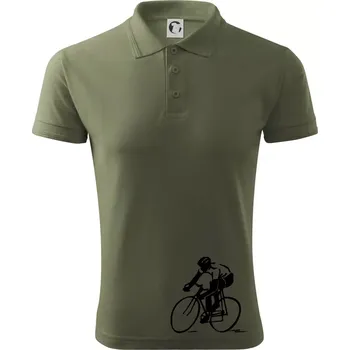 Pánská košile Silniční cyklista - Polokošile pánská Pique Polo 203 - S ( Khaki )