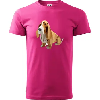 Baset slepený z papíru - Klasické pánské triko vyšší gramáže - XS ( Purpurová )