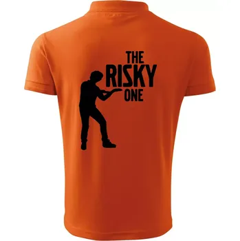 Pánská košile Bachelor party - The risky one - Polokošile pánská Pique Polo 203 - S ( Oranžová )