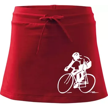Dámská sukně Silniční cyklista - Sportovní sukně - two in one - XS ( Červená )