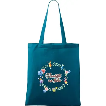 Nevěsta na tahu - Taška bavlněná - 42 x 38 cm ( Petrolejová )