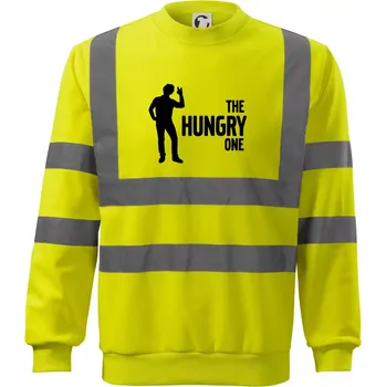 Pánská mikina Bachelor party - The hungry one - Reflexní mikina - XL ( Neonově žlutá )