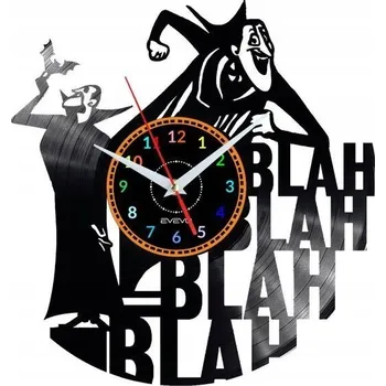 Hodiny HOTEL TRANSYLVÁNIE NÁSTĚNNÉ HODINY DEKORATIVNÍ MODERNÍ VINYLOVÁ DESKA