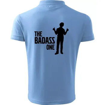 Pánská košile Bachelor party - The badass one - Polokošile pánská Pique Polo 203 - L ( Pyžamově světlá modrá )
