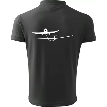 Pánská košile Tažení kluzáku - Polokošile pánská Pique Polo 203 - 5XL ( Tmavá břidlice (šedá se zeleným nádechem) )