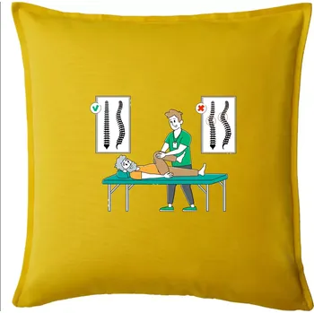 Polštář Fyziologické zakřivení páteře - Polštář 50x50 - 50x50 - Pouze potah ( Žlutá )