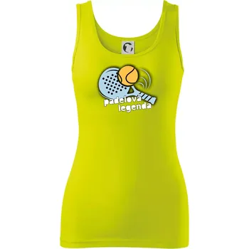 Dámské tričko Padelová legenda - Dámské tílko - 2XL ( Limetková )