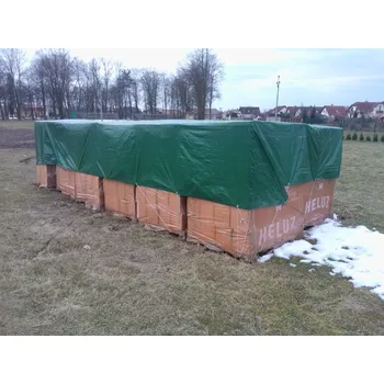 Krycí plachta Plachta kašírovaná 250g/m2 Zelená s oky 0,5 x 12m - Výprodej