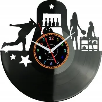 Hodiny Bowlingové Koule Nástěnné Hodiny Vinylová Deska Moderní Dekorativní Jako Dárek