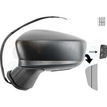 Auto zrcátko Vnější zpětné zrcátko VAN WEZEL 2744805