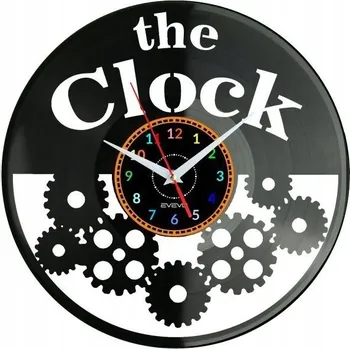 Hodiny Hodiny NÁSTĚNNÉ HODINY DEKORATIVNÍ MODERNÍ VINYLOVÁ DESKA VINYL JAKO DÁREK