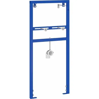 Dávkovač mýdla vidaXL Podpora na zeď do koupelny Modrá 50 x 17.5 x 136 cm Ocel [4106572]