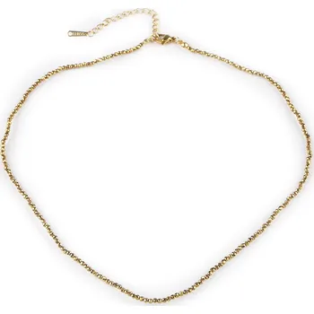 Náhrdelník Náhrdelník hematitový, barva 1 zlatá