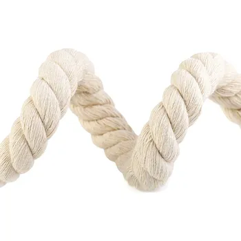 Příze Bavlněná šňůra kroucená Ø20 mm macrame, barva 1 režná světlá