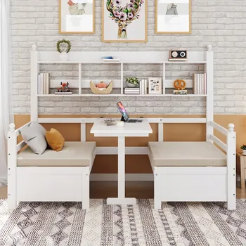 Postel Jednolůžková dřevěná postel Arhatreya 90x200 cm bílá