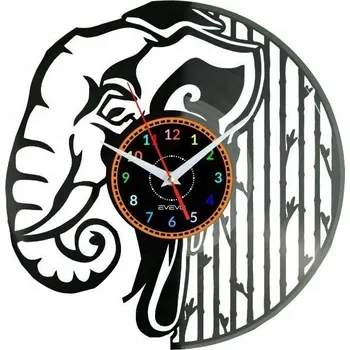 Hodiny Slon Nástěnné Hodiny Vinylová Deska Moderní Dekorativní Narozeniny