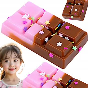 Hračka pro nejmenší MAČKACÍ HRAČKA SENZORNÍ FIDGET ČOKOLÁDA MĚKKÁ HRAČKA