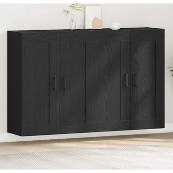 Komoda vidaXL Nástěnná skříň Nástěnný 2 pcs Černý dub 69,5 x 34 x 90 cm [3333107]