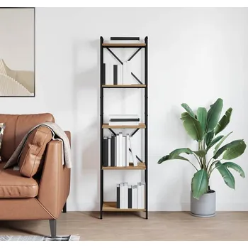 Knihovna vidaXL Knihovna Artisanový dub 40 x 30 x 155 cm kompozitní dřevo [868358]