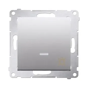 vypínač Jednopólový vypínač Klasik, Zápustný Kontakt-simon stříbrný DS1AL.01/43