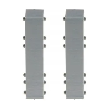 Spojka lišty Hi Line 23,4x75mm 1 sada = 2 kusy, kartáčovaný hliník, matný