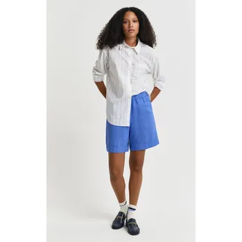 Dámské kraťasy ŠORTKY GANT REL LINEN BLEND PULL ON SHORTS PERFECT BLUE