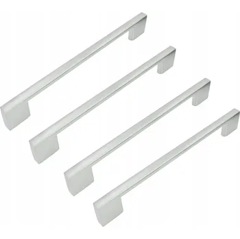 Nábytkové kování Nábytková úchytka klasická stříbrná matná 19 x 0,9 x 2,7 cm