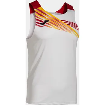 Pánské tílko ELITE X SLEEVELESS SHIRT WHITE RED-Pánský nátělník - Velikost XL