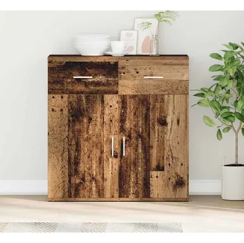 Příborník do zásuvky vidaXL Servírovací skříň Staré dřevo 78 x 38 x 80 cm kompozitní dřevo [871675]