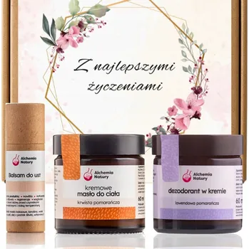 Obraz Sada přírodní kosmetiky - Dárkový BOX Bestsellery Alchymie Přírody