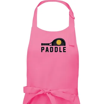 Kuchyňská zástěra Paddle logo na ležato - Pánská zástěra na vaření - Univerzální velikost ( Růžová )