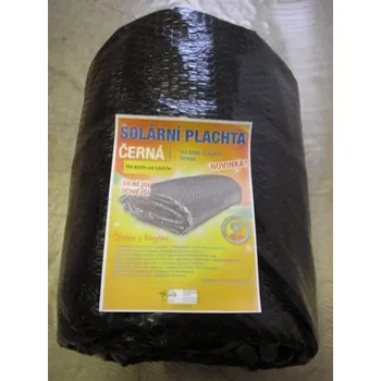 bazénová plachta Plachta na bazén solární bublinková ovál 3,66 x 7,32m Černá silná