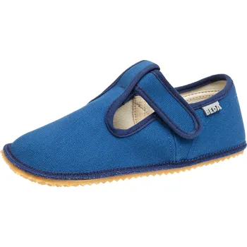 Chlapecké bačkory Papuče Beda barefoot - BF060010/W Just Blue (klasická široká verze) Velikost: 36